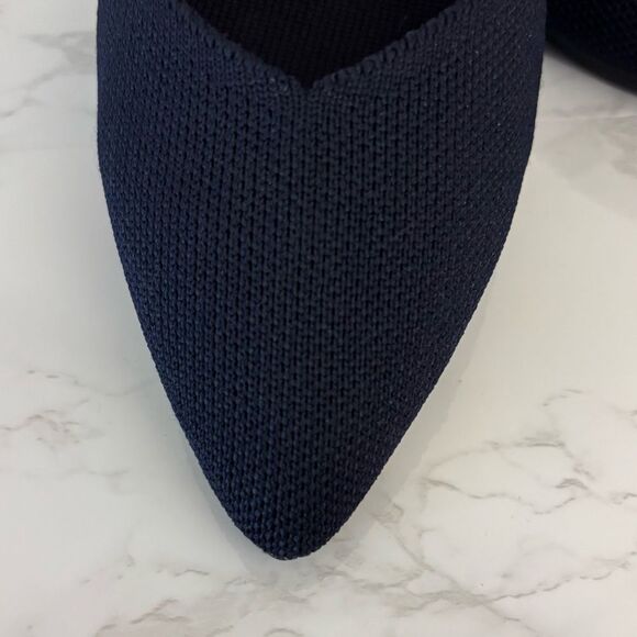 Rothy's The Point Pointed-Toe Ballet Flats Navy Size 7 - Picture 4 of 9